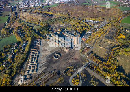 Luftbild, Bergwerk Ost, Abriss der Zeche Heinrich-Robert, Bergwerk Zeche, Bergbau, RAG, Ruhrkohle, Ruhr Bergbau, Bergwerk, Hamm, Ruh Stockfoto