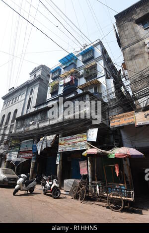 75 Netaji Subhas Straße, Burrabazar, Kolkata, Indien Stockfoto