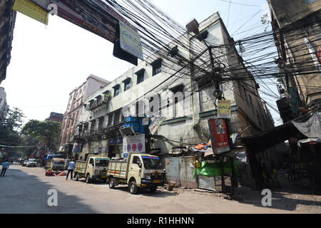 Jessop Gebäude, 63 Netaji Subhas Straße, Burrabazar, Kolkata, Indien Stockfoto