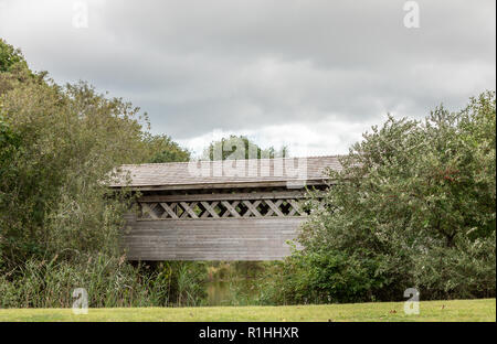 Ludlow's Green Covered Bridge in Bridgehampton, NY Stockfoto