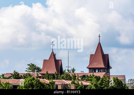 Dach von St Andrews Kirche in Southampton, NY Stockfoto