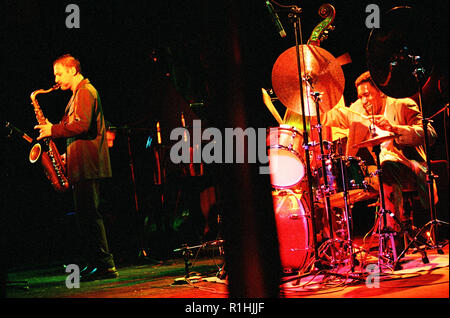 Al Foster (geboren am 18. Januar 1943 in Richmond, Virginia, USA) ist ein US-amerikanischer Jazz-Schlagzeuger. Von 1972 bis 1985, Mitglied der Miles Davis band. Stockfoto