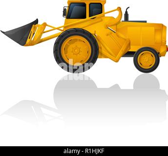 Vektor earth mover Symbol auf weißem Hintergrund Stock Vektor