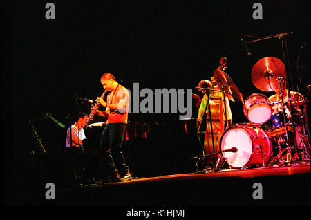 Al Foster (geboren am 18. Januar 1943 in Richmond, Virginia, USA) ist ein US-amerikanischer Jazz-Schlagzeuger. Von 1972 bis 1985, Mitglied der Miles Davis band. Stockfoto