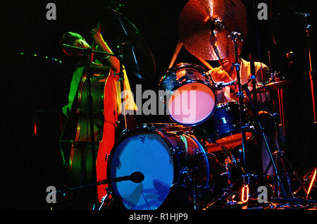 Al Foster (geboren am 18. Januar 1943 in Richmond, Virginia, USA) ist ein US-amerikanischer Jazz-Schlagzeuger. Von 1972 bis 1985, Mitglied der Miles Davis band. Stockfoto