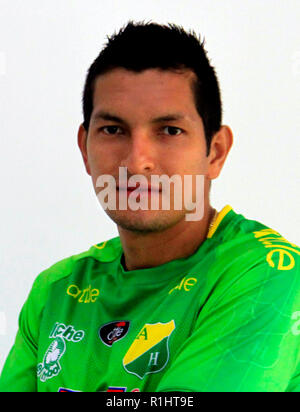 Kolumbien Liga - Liga Aguila I-Bundesliga 2018 / (Atletico Huila) - Michael Ordonez Stockfoto