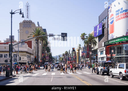 Hollywood Boulevard, Kalifornien, USA Stockfoto