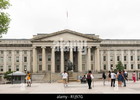 Usa-Finanzministerium Washington DC Stockfoto