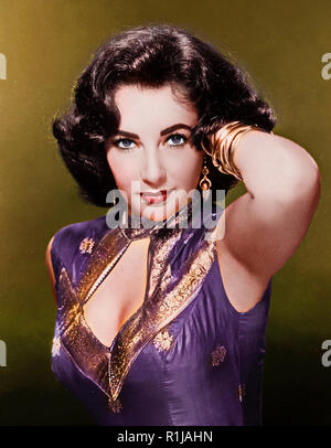 Dame Elizabeth Rosemond Taylor DBE (Februar 27, 1932 - März 23, 2011) war ein britisch-US-amerikanische Schauspielerin, Geschäftsfrau geboren, und humanitäre Hilfe. Sie begann ihre Karriere als Schauspielerin in den frühen 1940er Jahren und war einer der beliebtesten Stars der klassischen Hollywood Kino in den 1950er Jahren. Sie setzte ihre Karriere erfolgreich in den 1960er Jahren und blieb eine bekannte öffentliche Figur für den Rest ihres Lebens. Im Jahr 1999 hat das American Film Institute nannte sie der 7.-größte weibliche-Legende. Quelle: Hollywood Foto Archiv/MediaPunch Stockfoto