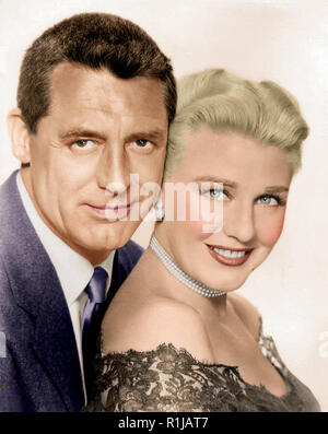 Monkey Business ist ein 1952 amerikanischen Screwball comedy Film unter der Regie von Howard Hawks, geschrieben von Ben Hecht und starring Cary Grant, Ginger Rogers, Charles Coburn, und Marilyn Monroe. Um Verwirrung zu vermeiden mit dem berühmten Marx Film 1931 Brüder mit dem gleichen Namen, dieser Film wird manchmal als Howard Hawks' Monkey Business. Quelle: Hollywood Foto Archiv/MediaPunch Stockfoto