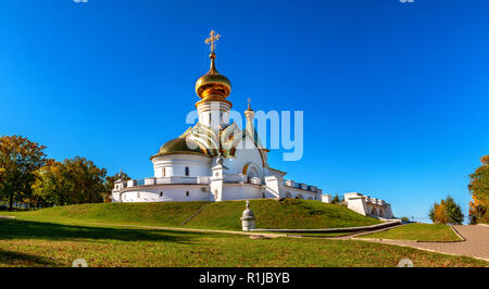 Tempel des Hl. Seraphim von Sarow. Kirche und Kapelle in der Fernöstlichen Stadt Chabarowsk Stockfoto