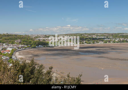 Mumbles Meer, die Bucht von Swansea, Swansea, South Wales, Großbritannien Stockfoto