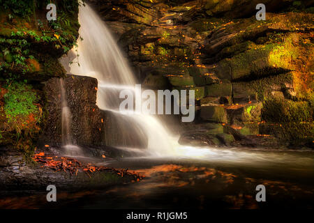 Das fällt bei Neath Abbey Stockfoto