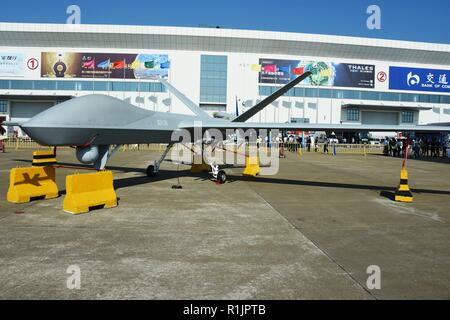 Zhuhai, Zhuhai, China. 13 Nov, 2018. Zhuhai, China - Der Angriff-2 Drohne bei Zhuhai Airshow 2018 in Glenelg, South ChinaÃ¢â'¬â"¢s der Provinz Guangdong. Credit: SIPA Asien/ZUMA Draht/Alamy leben Nachrichten Stockfoto