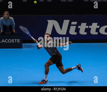 London, Großbritannien. 13. November 2018, die O2, London, England; die ATP-Finale; Raven Klaasen Partner von Michael Venus in Aktion während der Match gegen Nikola Mektic von Kroatien und Alexander Peya in Österreich; Quelle: Romena Fogliati/News Bilder Credit: Aktuelles Bilder/Alamy leben Nachrichten Stockfoto