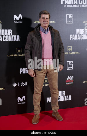 Madrid, Madrid, Spanien. 13 Nov, 2018. Cayetano Martinez de Irujo besucht orir para Evitar' Film Premiere während der Woche in Madrid Premiere Callao City Lights Kino in Madrid bin. Credit: LEGAN S. Mace/SOPA Images/ZUMA Draht/Alamy leben Nachrichten Stockfoto