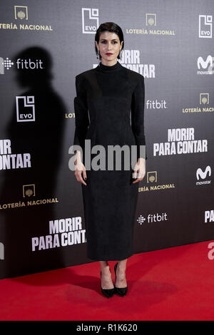 Madrid, Madrid, Spanien. 13 Nov, 2018. Nerea Barros besucht orir para Evitar' Film Premiere während der Woche in Madrid Premiere Callao City Lights Kino in Madrid bin. Credit: LEGAN S. Mace/SOPA Images/ZUMA Draht/Alamy leben Nachrichten Stockfoto