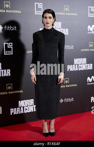 Madrid, Madrid, Spanien. 13 Nov, 2018. Nerea Barros besucht orir para Evitar' Film Premiere während der Woche in Madrid Premiere Callao City Lights Kino in Madrid bin. Credit: LEGAN S. Mace/SOPA Images/ZUMA Draht/Alamy leben Nachrichten Stockfoto