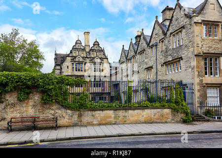 Der Blick auf die Jackson Gebäude in der Breiten Straße. Trinity College, Universität Oxford, Oxford, England Stockfoto