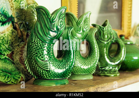 Drei grüne Fische Stockfoto