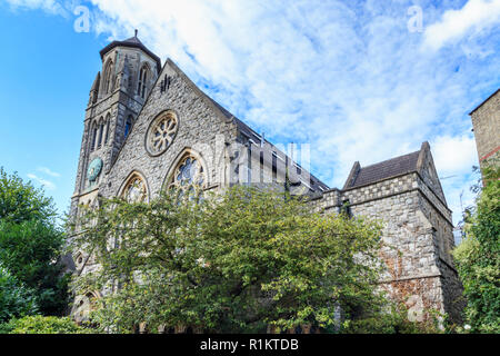 "Cloisters Gericht", einem ehemaligen Presbyterianischen Kirche in der Cromwell Road, Highgate, London, UK, zu Luxus Apartments umgewandelt Stockfoto