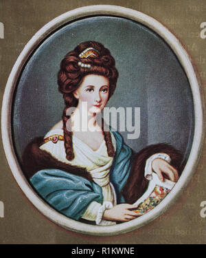 Digital verbesserte Reproduktion, Maria Anna Angelika Kauffmann, 1741-1807, in der Regel in Englisch bekannt als Angelica Kauffman war ein Schweizer klassizistischen Maler, der eine erfolgreiche Karriere in London und Rom hatte Stockfoto
