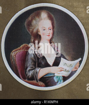 Digital verbesserte Reproduktion, Marie Antoinette, geboren Maria Antonia Josepha Johanna, 1755-1793, war die letzte Königin von Frankreich vor der Französischen Revolution Stockfoto