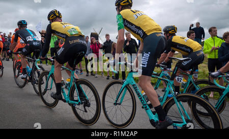 2017 Tour durch Großbritannien Radrennen am Brill, Buckinghamshire, England Stockfoto