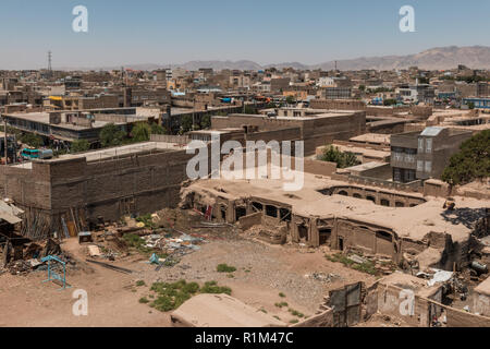 Blick von der Zitadelle, Herat, Afghanistan Stockfoto