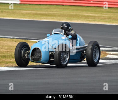 Markieren Valvekens, Gordini Typ 16, Adrian Flux Trophäe für Pre' 66 Grand Prix Autos, HGPCA, Silverstone Classic, Juli 2018, Silverstone, Chris McEvoy, Cir Stockfoto