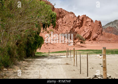 Schöne sieben Berge in Purmamarca, Argentinien Stockfoto