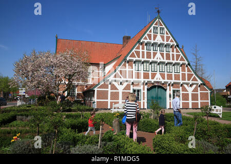 Graefenhof, Rathaus in Jork, Altes Land, Niedersachsen, Deutschland, Europa Stockfoto