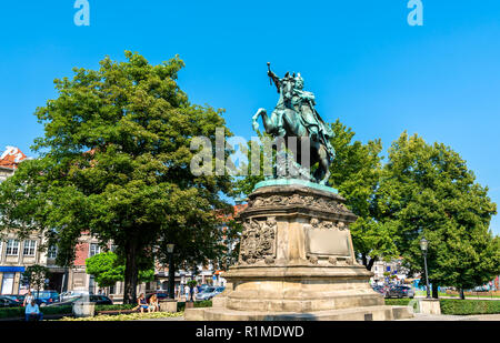 Denkmal von König Johann III. Sobieski in Danzig, Polen Stockfoto