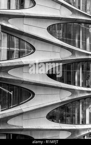 520W 28 St Apartment House in Manhattan gesehen von der Highline Stockfoto