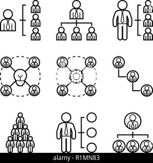 Unternehmensorganisation Stock Vektor