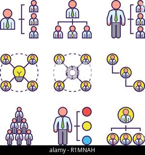 Unternehmensorganisation Stock Vektor