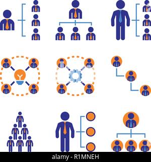 Unternehmensorganisation Stock Vektor