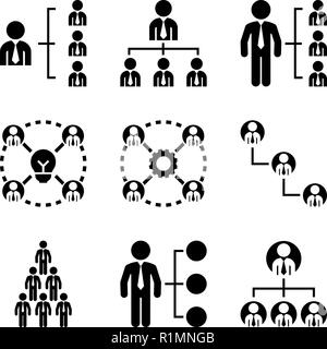 Unternehmensorganisation Stock Vektor