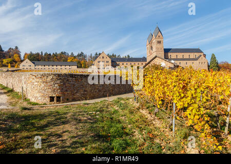 Abtei Eibingen (Abtei St. Hildegard) in der Nähe von Rüdesheim am Rhein, Deutschland. Stockfoto