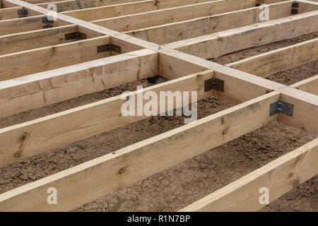 Das Holz für ein Landhaus Stockfoto