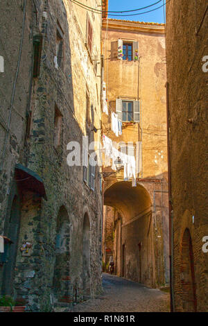 Bracciano historische Zentrum, Latium, Italien Stockfoto