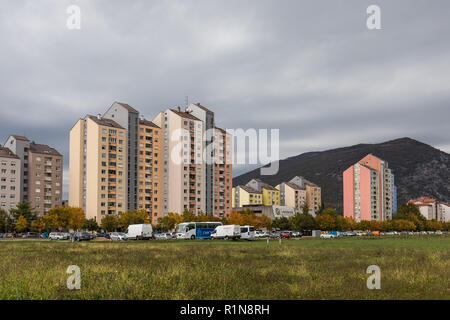 Mehrstöckige Wohngebäude - Nova Gorica, Slowenien Stockfoto