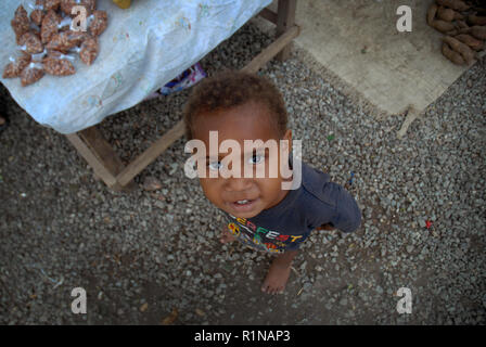 Little Boy In Boroko, Port Moresby, Papua Neu Guinea. Stockfoto