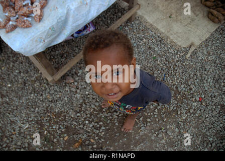 Little Boy In Boroko, Port Moresby, Papua Neu Guinea. Stockfoto