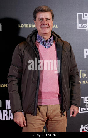 Cayetano Martinez de Irujo besucht orir para Evitar' Film Premiere während der Woche in Madrid Premiere Callao City Lights Kino in Madrid bin. Stockfoto