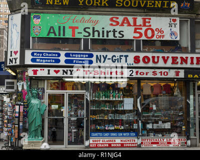 Souvenirshop, Midtown Manhattan, New York City, New York State, USA Stockfoto