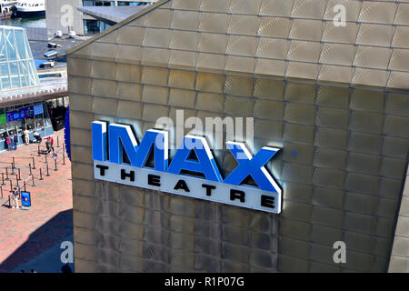 Das Imax Theatre am New England Aquarium in Boston Harbor area Stockfoto