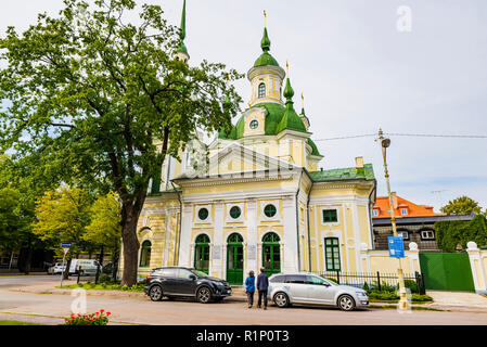 Die Kirche St. Katharina ist eine russisch-orthodoxe Kirche. Parnu - Pärnu -, Pärnu County, Estland, Baltikum, Europa. Stockfoto