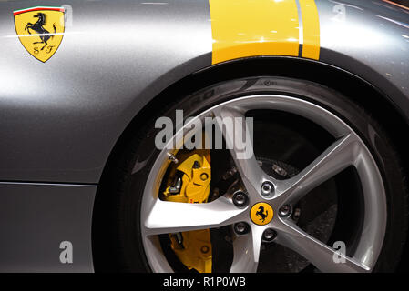 Ferrari Monza SP1, Mondial Paris Motor Show, Paris, Frankreich, Europa Stockfoto