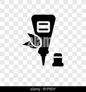 Creme vektor Icon auf transparentem Hintergrund isoliert, Creme Transparenz logo Konzept Stock Vektor